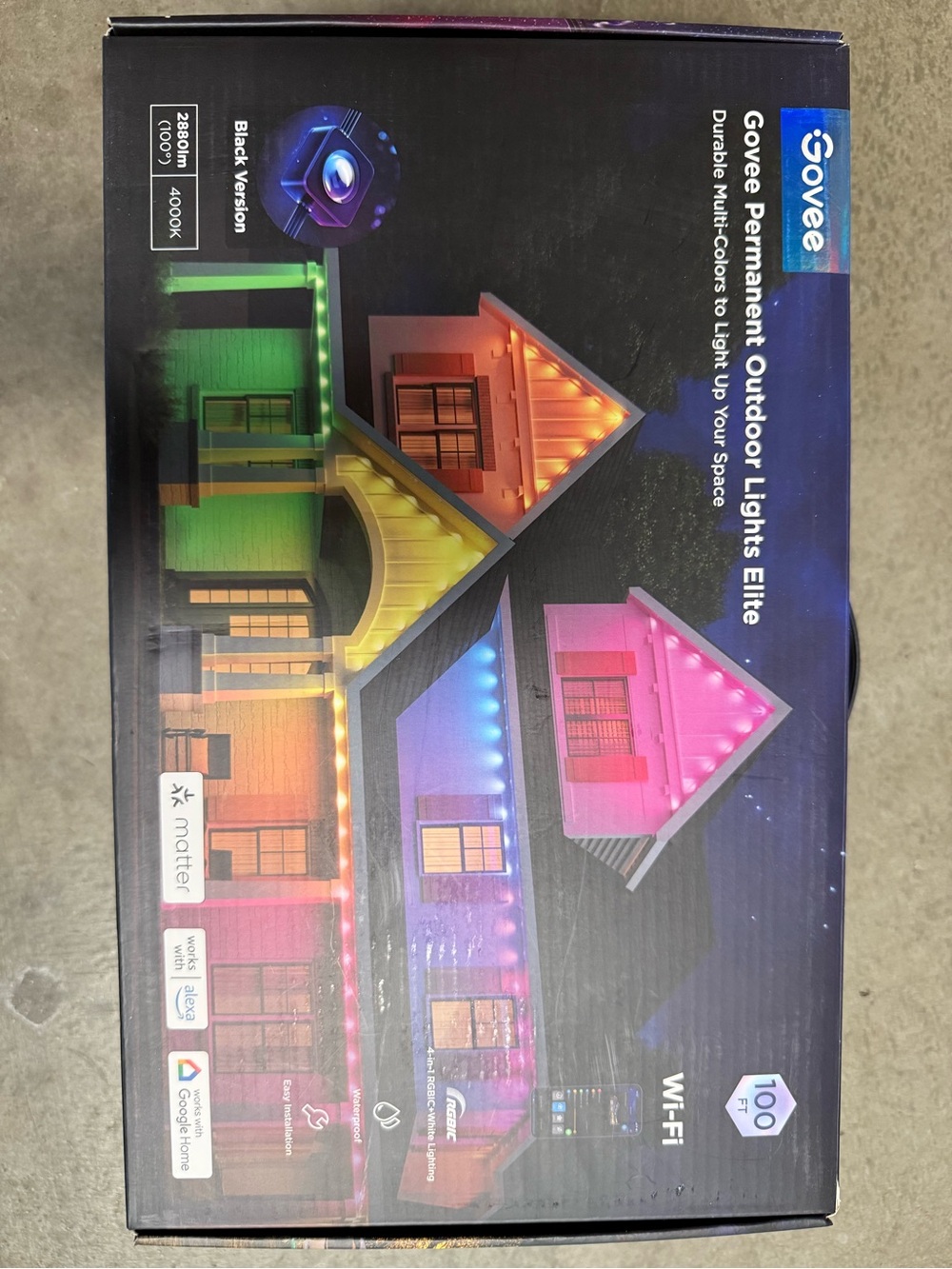 Govee Permanent Outdoor Lights Elite - Multi-Color LED Strip